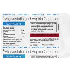 aztor asp 75mg tablet