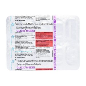 glizid m xr 30mg tablet