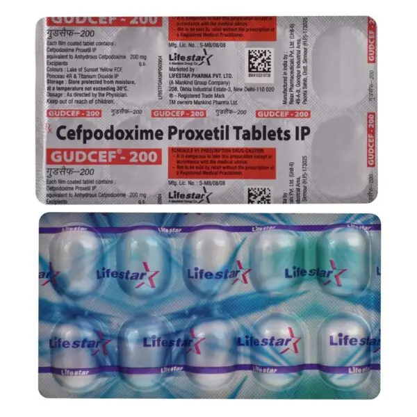 Gudcef 200mg Tablet