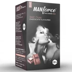 Manforce 342 Dots Xotic Condom Chocolate Flavour
