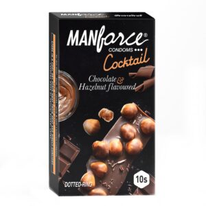Manforce Chocolate & Hazelnut Dotted Cocktail Condom