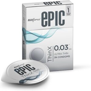Manforce Epic ThinX Ultra Thin Condoms for High Sensitivity Ultra Thin