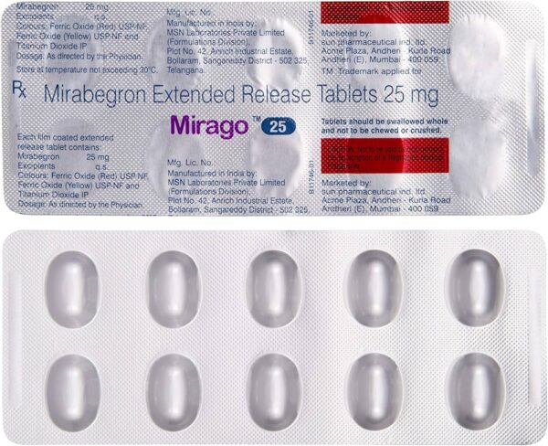 mirago 25mg tablet