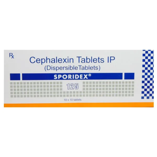 sporidex 125mg dt tab
