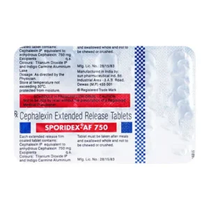sporidex af 750mg tab