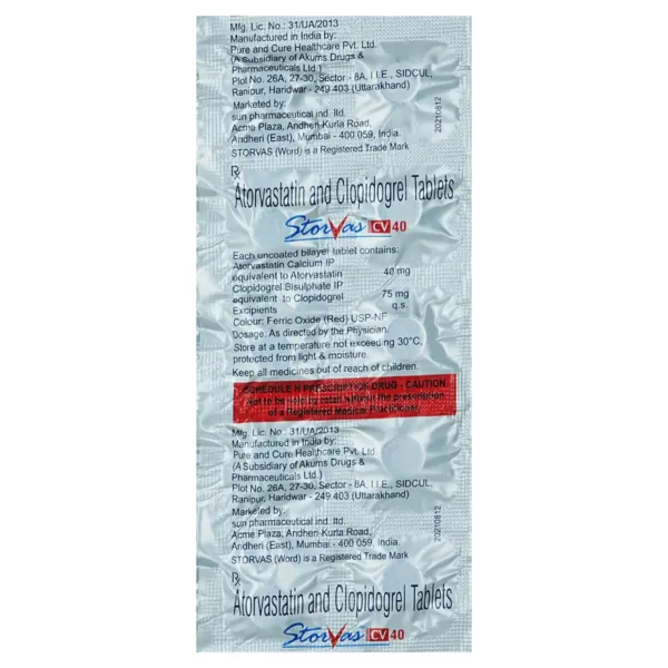 storvas cv 40mg tablet