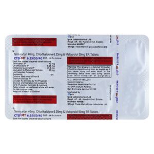 CTD-MT 6.25/50/40 Tablet ER