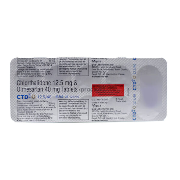 CTD-O 12.5/40 Tablet
