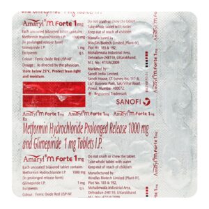 Amaryl M Forte 1mg Tablet PR