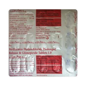 Amaryl M 1mg Tablet PR
