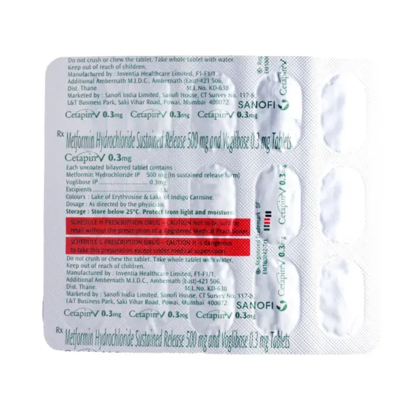 Cetapin V 0.3mg Tablet SR