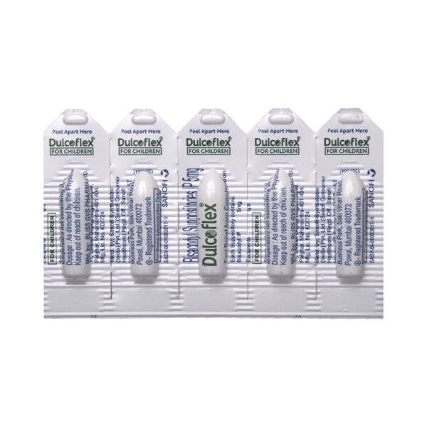 Dulcoflex 5mg Suppository for Children | Eases Constipation