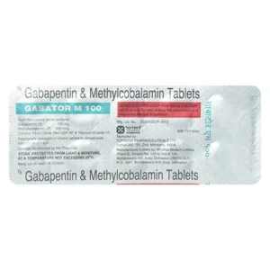 Gabator M 100mg/500mcg Tablet
