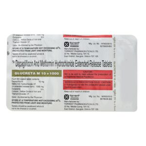 Glucreta M 10/1000 Tablet ER