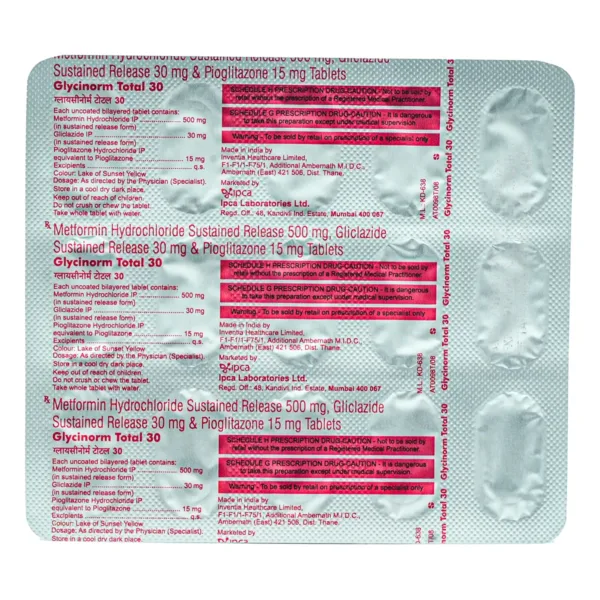 Glycinorm Total 30 Tablet SR