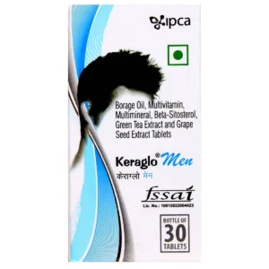 Keraglo Men Tablet with Multivitamin, Multimineral & Natural Extracts Gluten Free