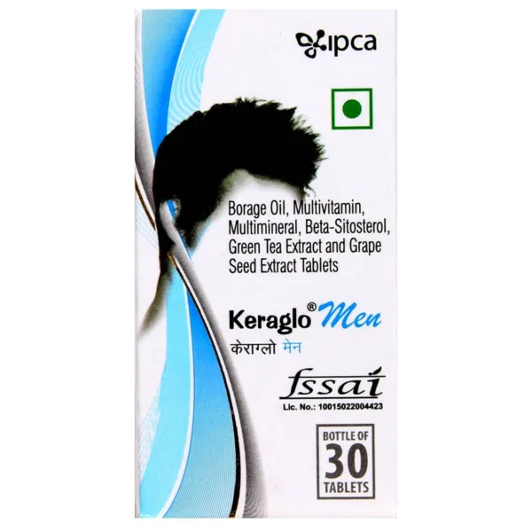 Keraglo Men Tablet with Multivitamin, Multimineral & Natural Extracts Gluten Free