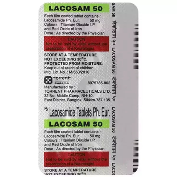 Lacosam 50 Tablet