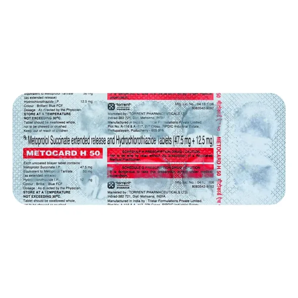 Metocard H 50 Tablet ER
