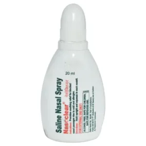 Nasoclear Saline Nasal Spray | Provides Relief From Blocked Nasal Passage Due To Cold & Allergies