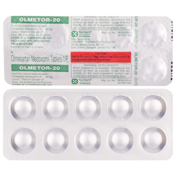 Olmetor 20 Tablet