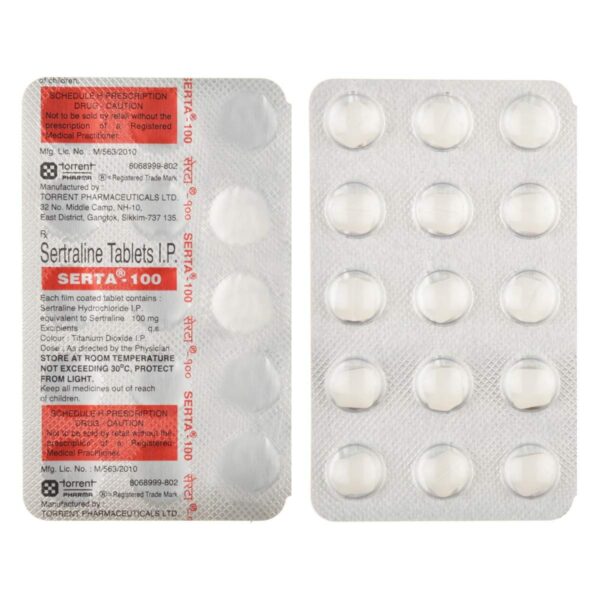 serta 100mg tablet