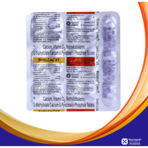 Shelcal XT Tablet strip - Calcium, Vitamin D3, B12 and folate supplement