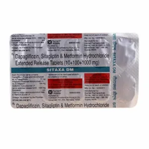 Sitaxa DM 10mg/1000mg/100mg Tablet ER