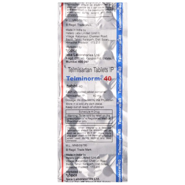 Telminorm 40mg Tablet
