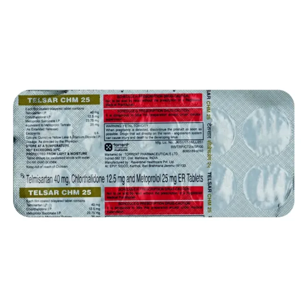 Telsar CHM 25 Tablet