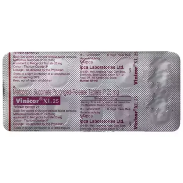 Vinicor XL 25 Tablet PR