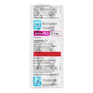 "Acitrom 0.5 Tablet, Acitrom 0.5 Tablet price, Acitrom 0.5 Tablet alternatives, Acenocoumarol"