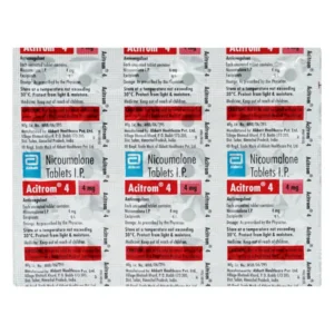 "Acitrom 4 Tablet, Acitrom 4 Tablet price, Acitrom 4 Tablet alternatives, Acenocoumarol"