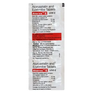 Atorva E 10mg/10mg Tablet