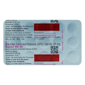 Baclof OD 20 Tablet ER