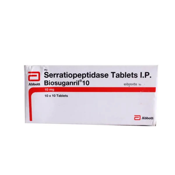 Biosuganril 10 Tablet Biosuganril 10 Tablet, Biosuganril 10 Tablet price, Biosuganril 10 Tablet alternatives, Serratiopeptidase