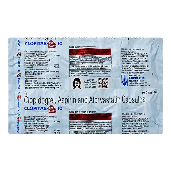 Clopitab-CV Gold 10 Capsule
