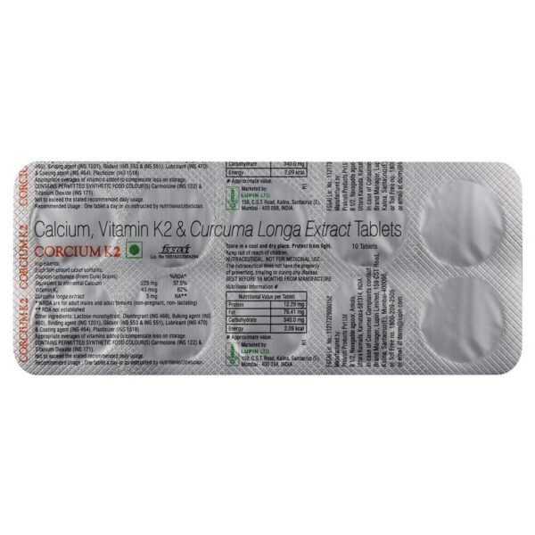 Corcium K2 Tablet