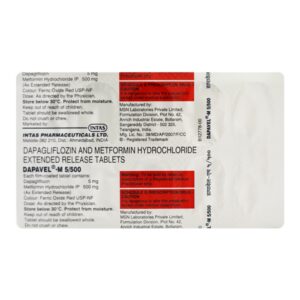 Dapavel M 5mg/500mg Tablet