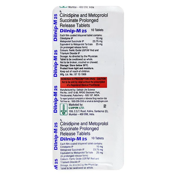 Dilnip M 25 Tablet