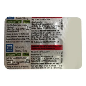 Febustat 20 Tablet Febustat 20mg Tablet, Febustat 20mg Tablet price, Febustat 20mg Tablet alternatives, Febuxostat