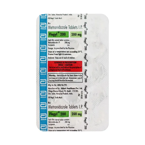Flagyl 200 Tablet, Flagyl 200 Tablet price, Flagyl 200 Tablet alternatives, Metronidazole