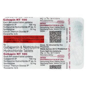 Gabapin NT 100 Tablet