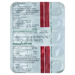 Gabapin NT 300mg/10mg Tablet