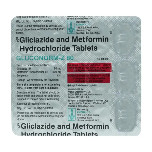 Gluconorm-Z 80 Tablet