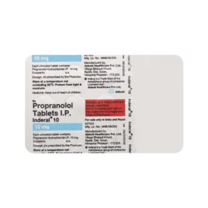 Inderal 10 Tablet "Inderal 10 Tablet, Inderal 10 Tablet price, Inderal 10 Tablet alternatives, Propranolol"