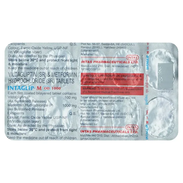 Intaglip-M OD 1000 Tablet
