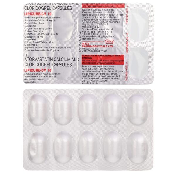 Lipicure CV 10mg/75mg Capsule