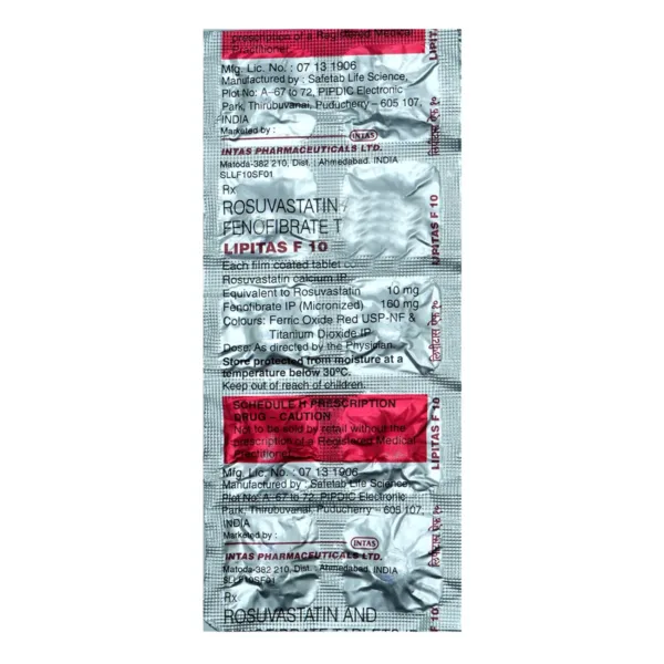 Lipitas F 160mg/10mg Tablet