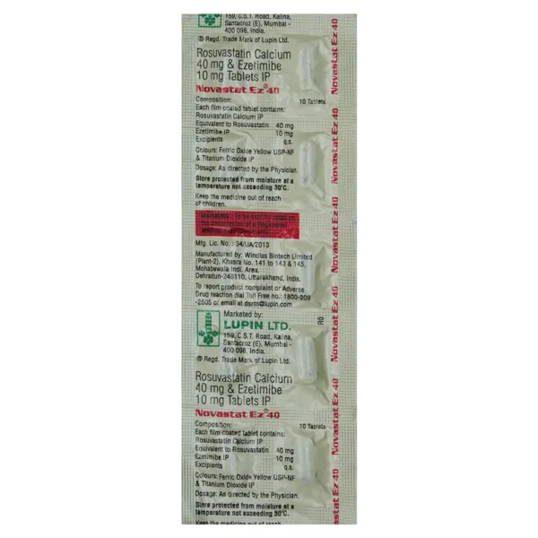 Novastat EZ 40mg Tablet